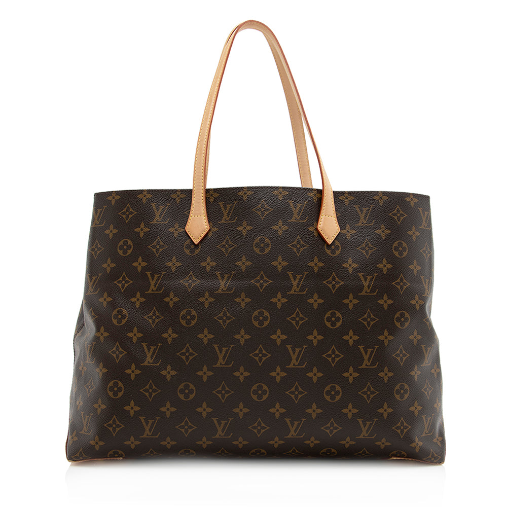 Louis Vuitton Monogram Canvas Wilshire GM Tote (SHF-20784)