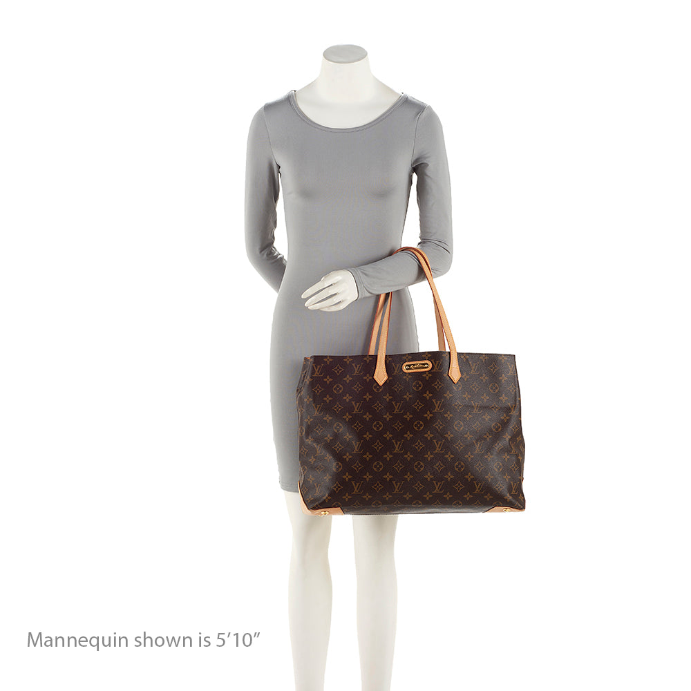 Louis Vuitton Monogram Canvas Wilshire GM Tote (SHF-20784)