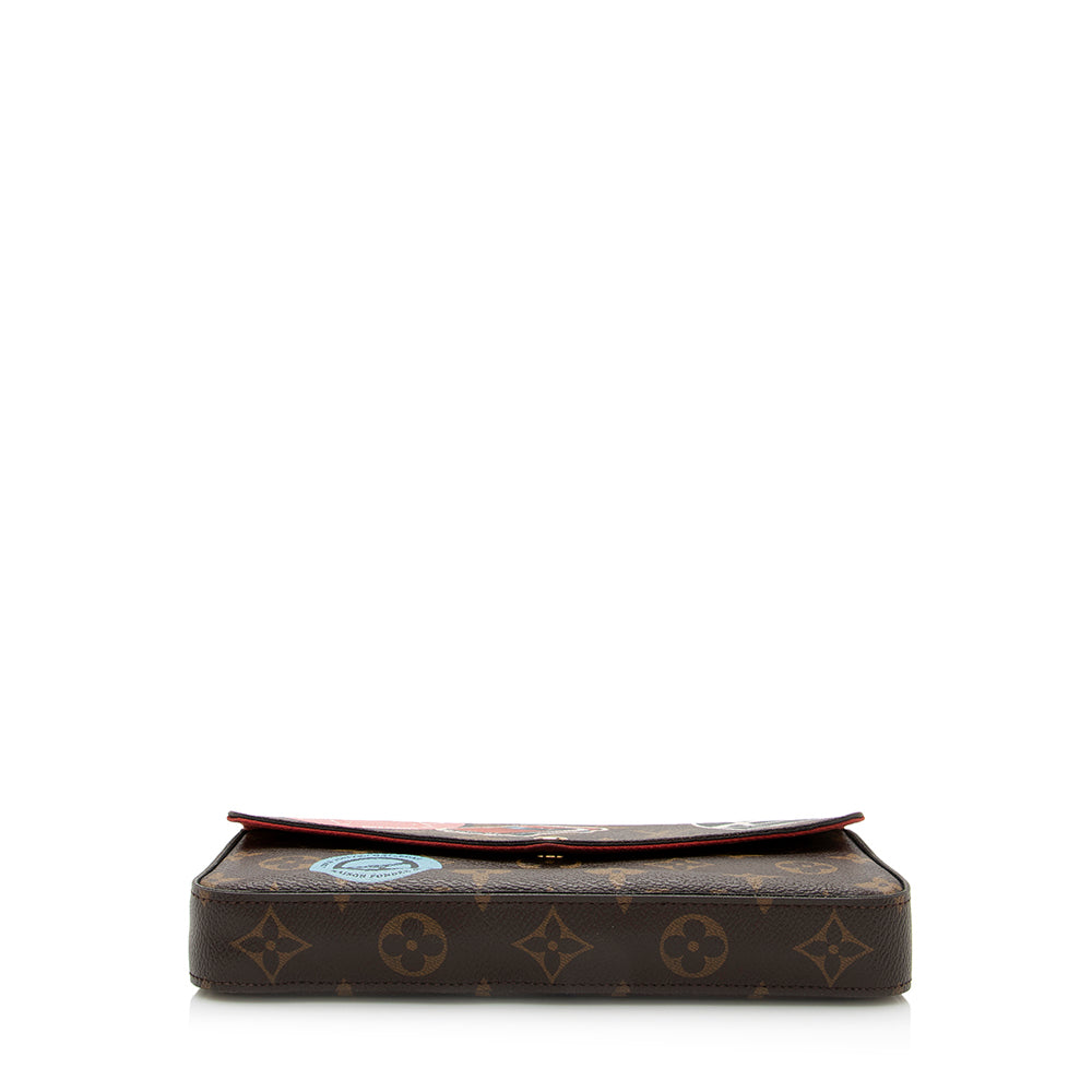 Louis Vuitton Monogram Canvas World Tour Felicie Pochette (SHF-21402)