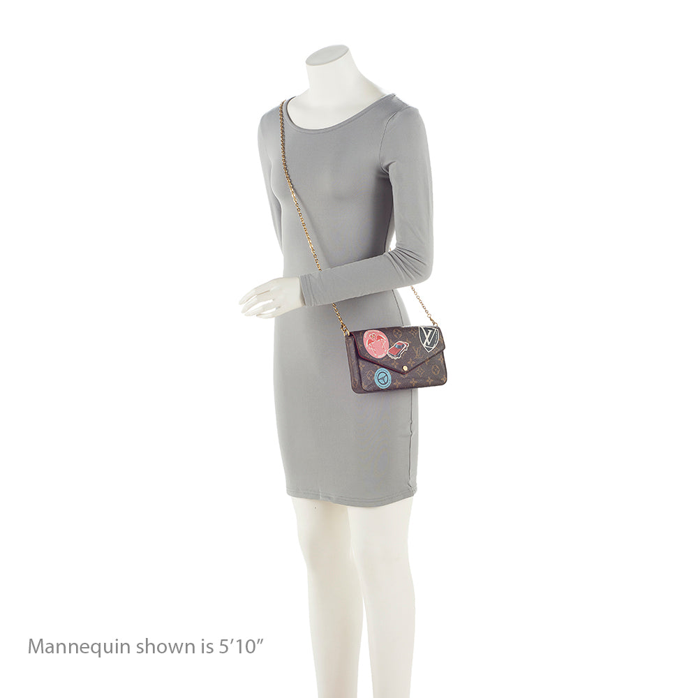 Louis Vuitton Monogram Canvas World Tour Felicie Pochette (SHF-21402)