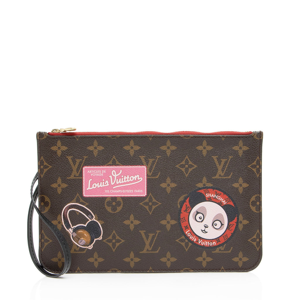 Louis Vuitton Monogram Canvas World Tour Neverfull MM Pochette