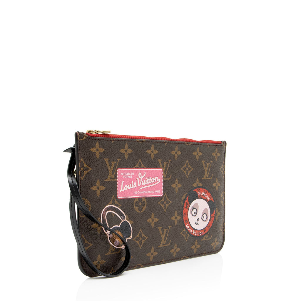 Louis Vuitton Monogram Canvas World Tour Neverfull MM Pochette