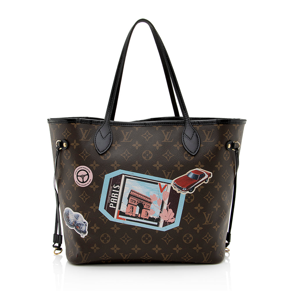 Louis Vuitton Monogram Canvas World Tour Neverfull MM Tote (SHF-21977)