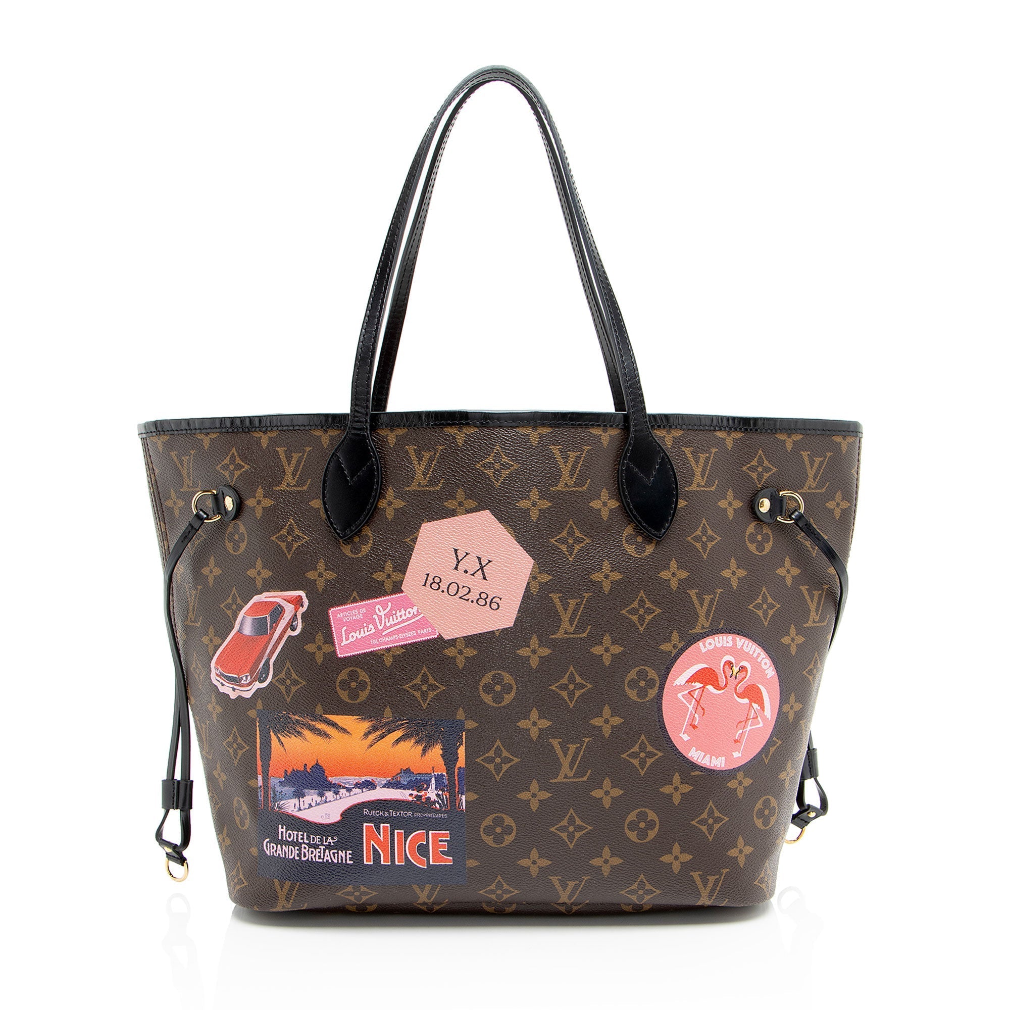 Louis Vuitton Monogram Canvas World Tour Neverfull MM Tote
