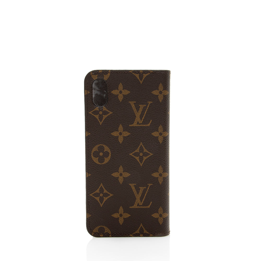 Louis Vuitton Monogram Canvas XS Max Folio Phone Case (SHF-17931)