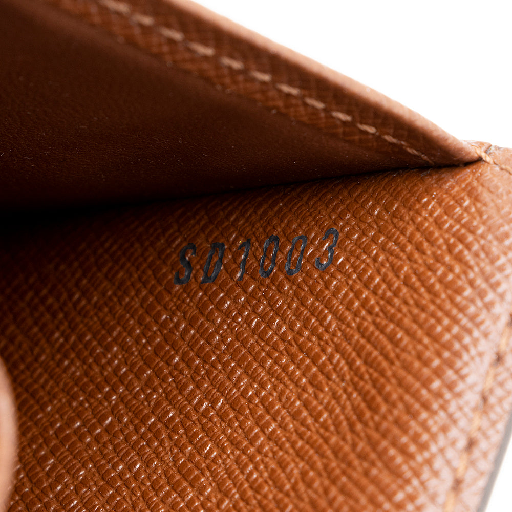 Louis Vuitton Monogram Canvas Zipped Compact Wallet (SHF-15997)