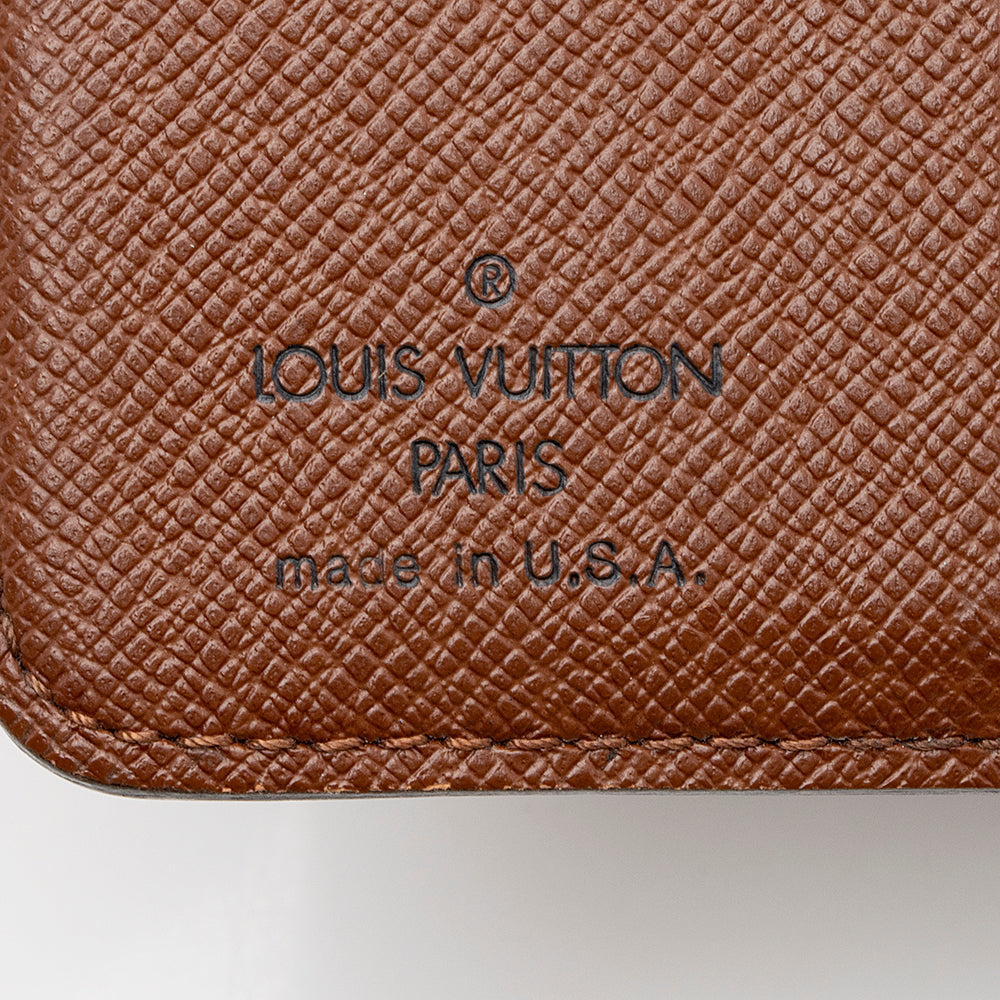 Louis Vuitton Monogram Canvas Zipped Compact Wallet (SHF-15997)