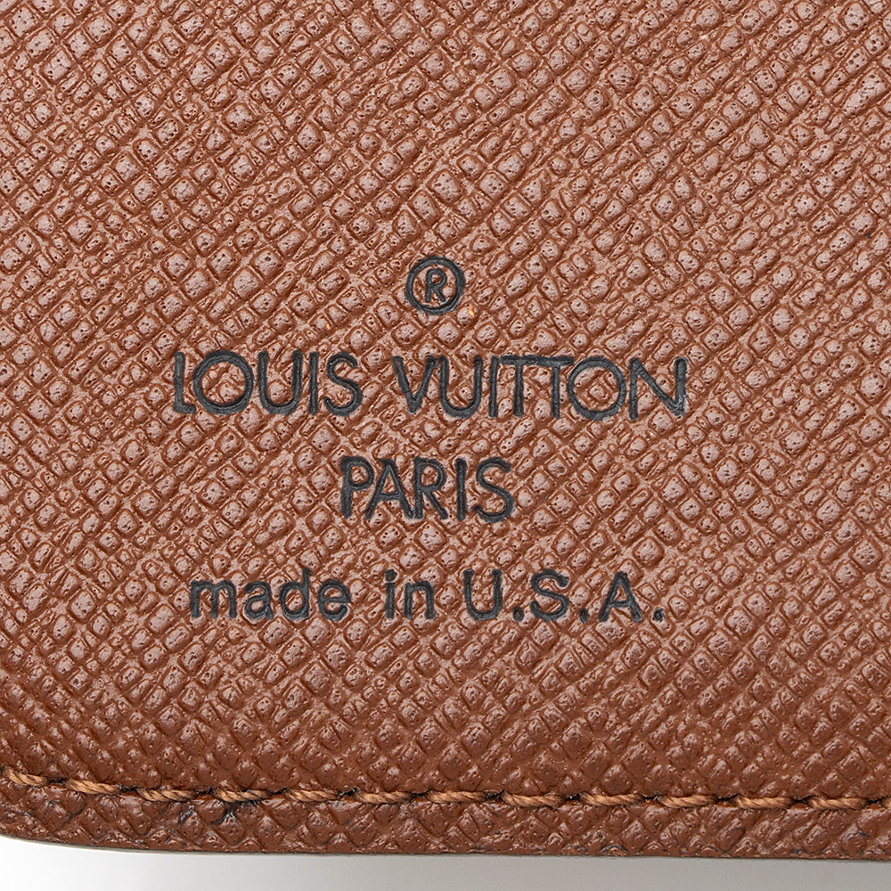Louis Vuitton Monogram Canvas Zipped Compact Wallet (SHF-19780)