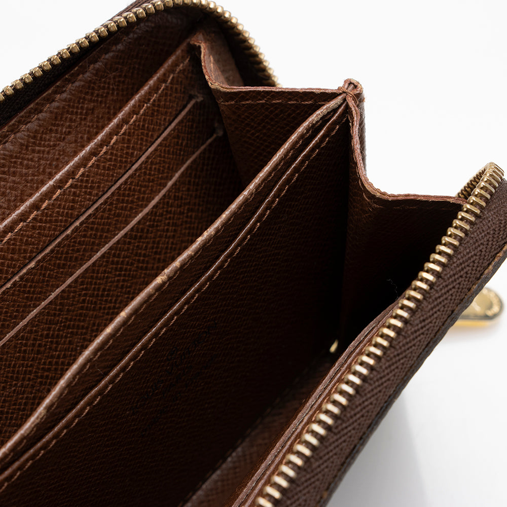Louis Vuitton Monogram Canvas Zippy Coin Wallet (SHF-14653)