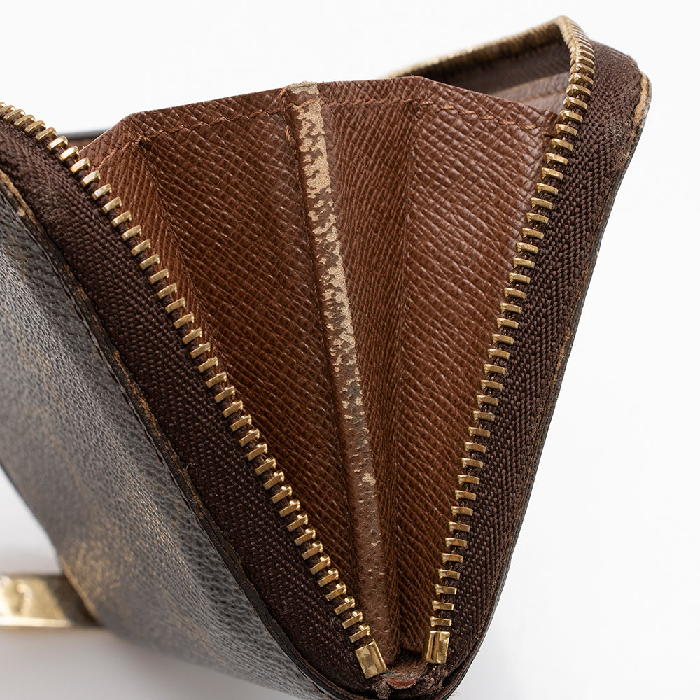 Louis Vuitton Monogram Canvas Zippy Coin Wallet (SHF-14653)