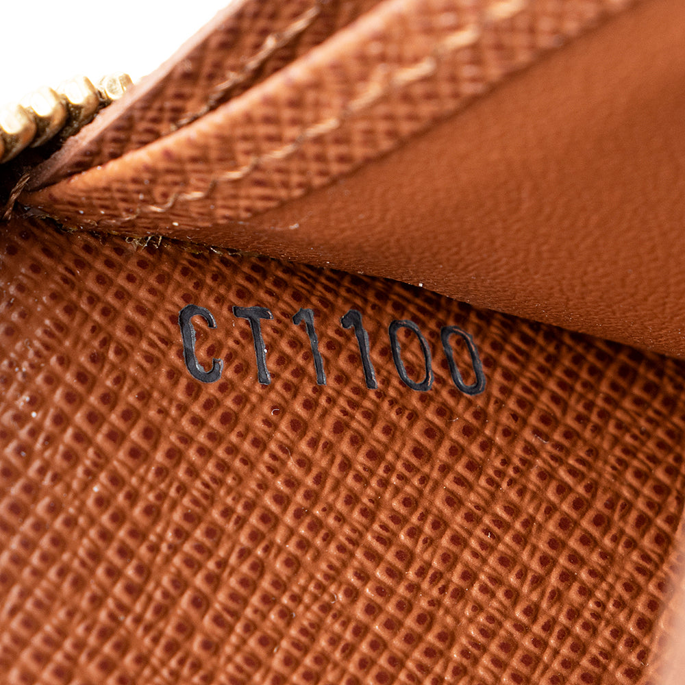 Louis Vuitton Monogram Canvas Zippy Coin Wallet (SHF-22097)