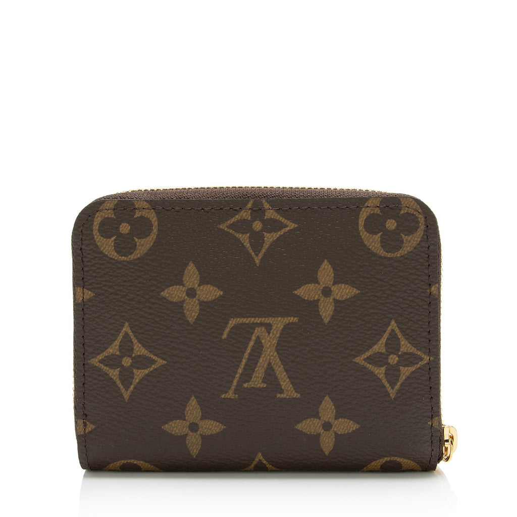Louis Vuitton Monogram Canvas Zippy Coin Wallet (SHF-23845)