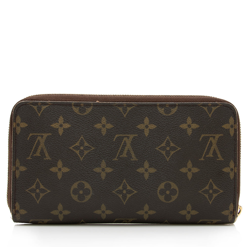 Louis Vuitton Monogram Canvas Zippy Organizer Wallet (SHF-16253)