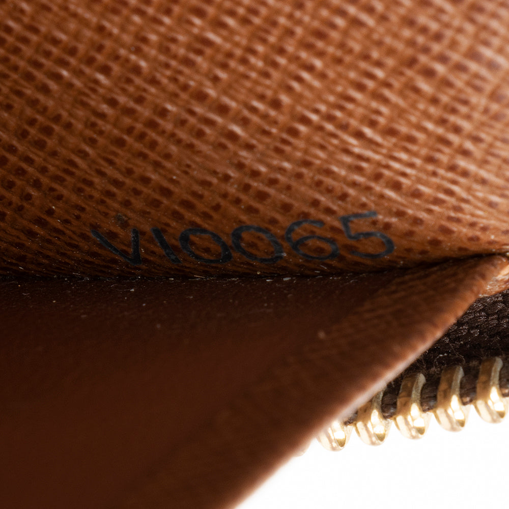 Louis Vuitton Monogram Canvas Zippy Organizer Wallet (SHF-16253)