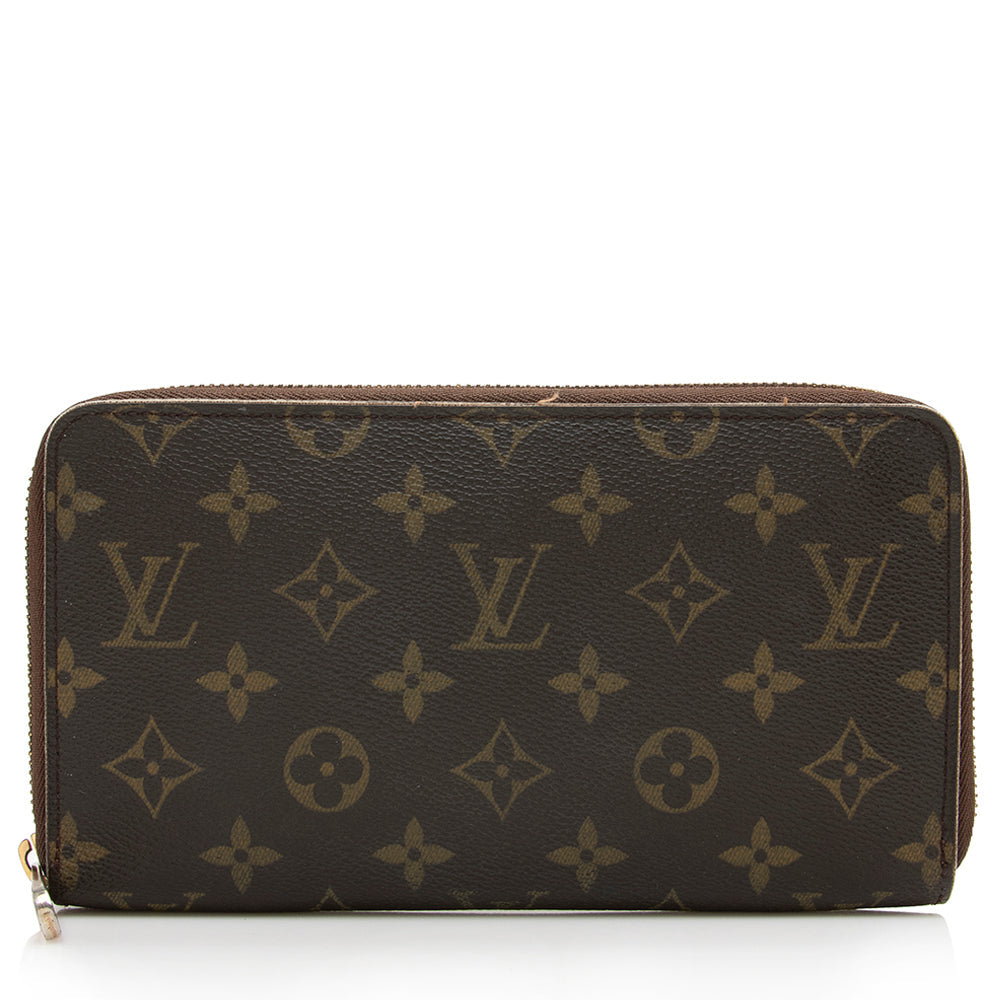 Louis Vuitton Monogram Canvas Zippy Organizer Wallet (SHF-16253)