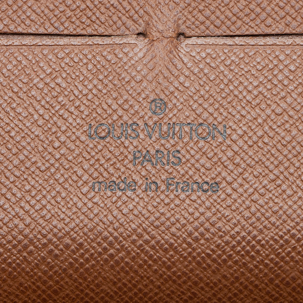 Louis Vuitton Monogram Canvas Zippy Organizer Wallet (SHF-16253)