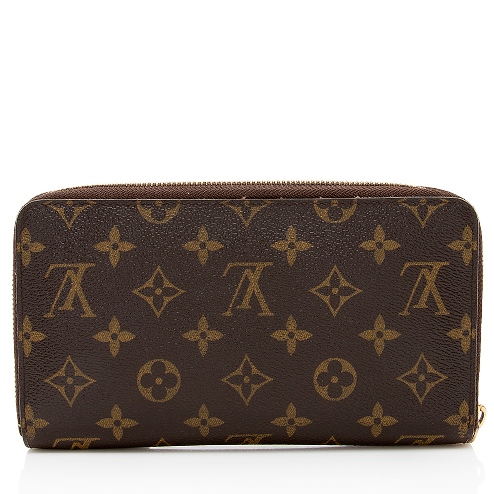 Louis Vuitton Monogram Canvas Zippy Organizer Wallet (SHF-19766)