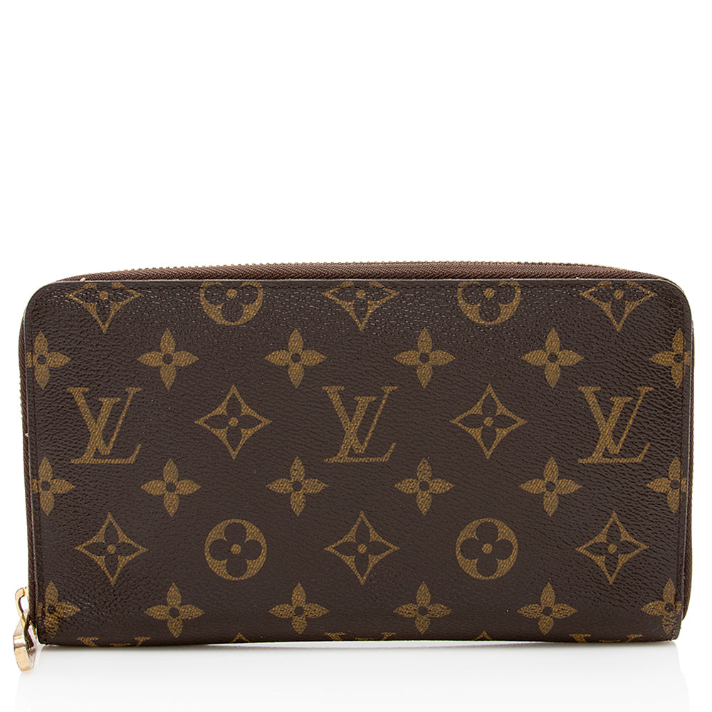 Louis Vuitton Monogram Canvas Zippy Organizer Wallet (SHF-19766)