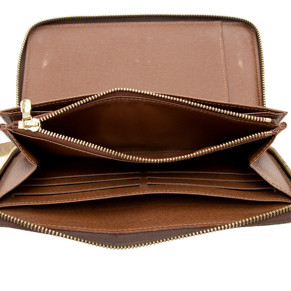 Louis Vuitton Monogram Canvas Zippy Organizer Wallet (SHF-19766)