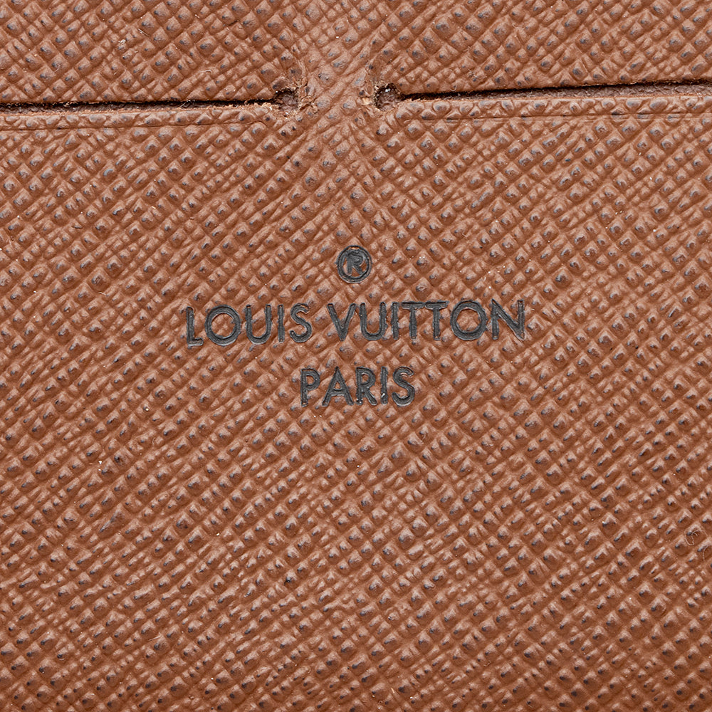 Louis Vuitton Monogram Canvas Zippy Organizer Wallet (SHF-19766)