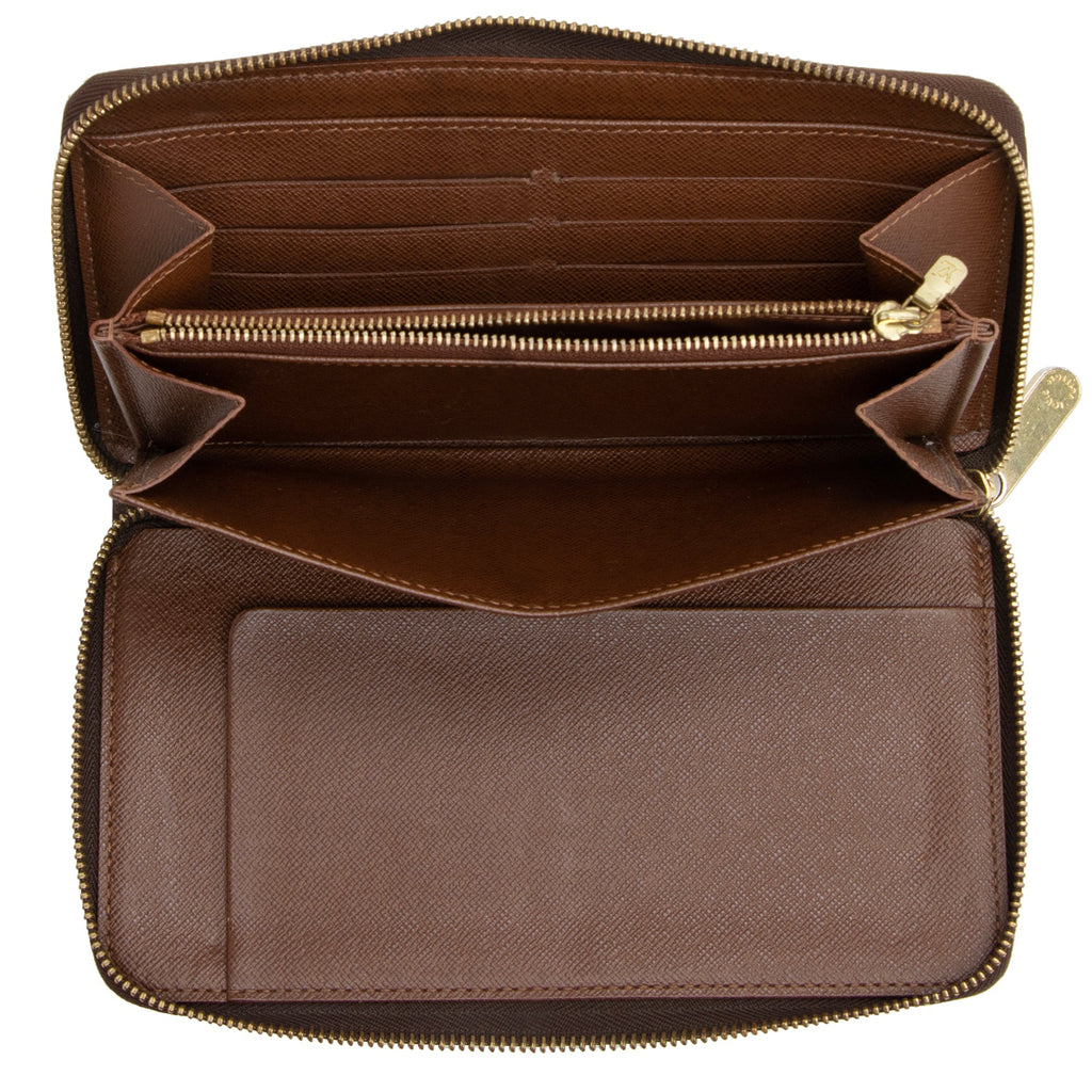 Louis Vuitton Monogram Canvas Zippy Organizer Wallet (SHF-22795)