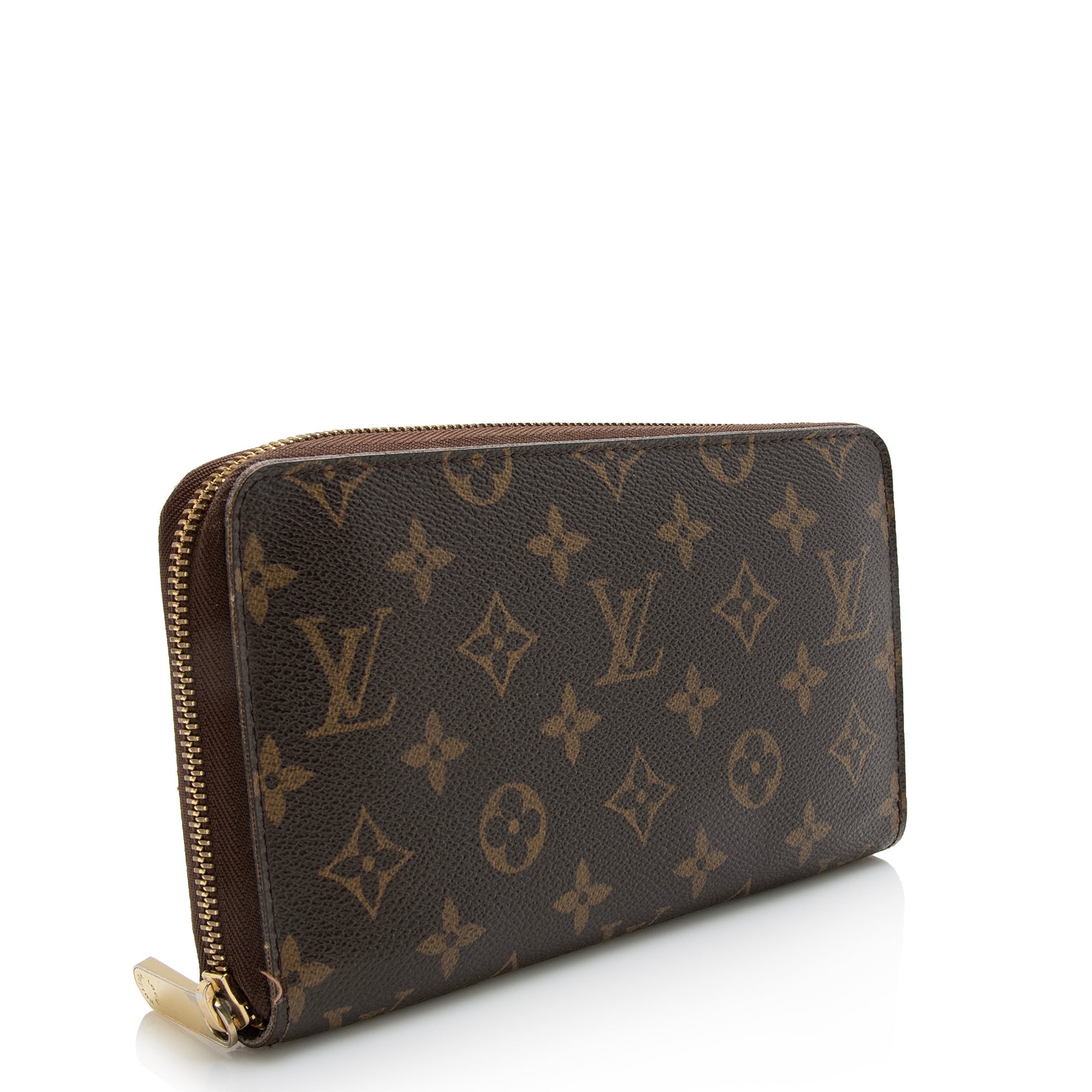 Louis Vuitton Monogram Canvas Zippy Organizer Wallet (SHF-22795)