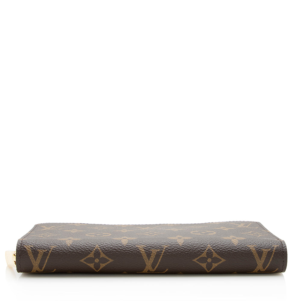 Louis Vuitton Monogram Canvas Zippy Wallet (SHF-19507)
