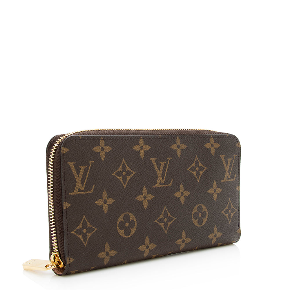 Louis Vuitton Monogram Canvas Zippy Wallet (SHF-19507)