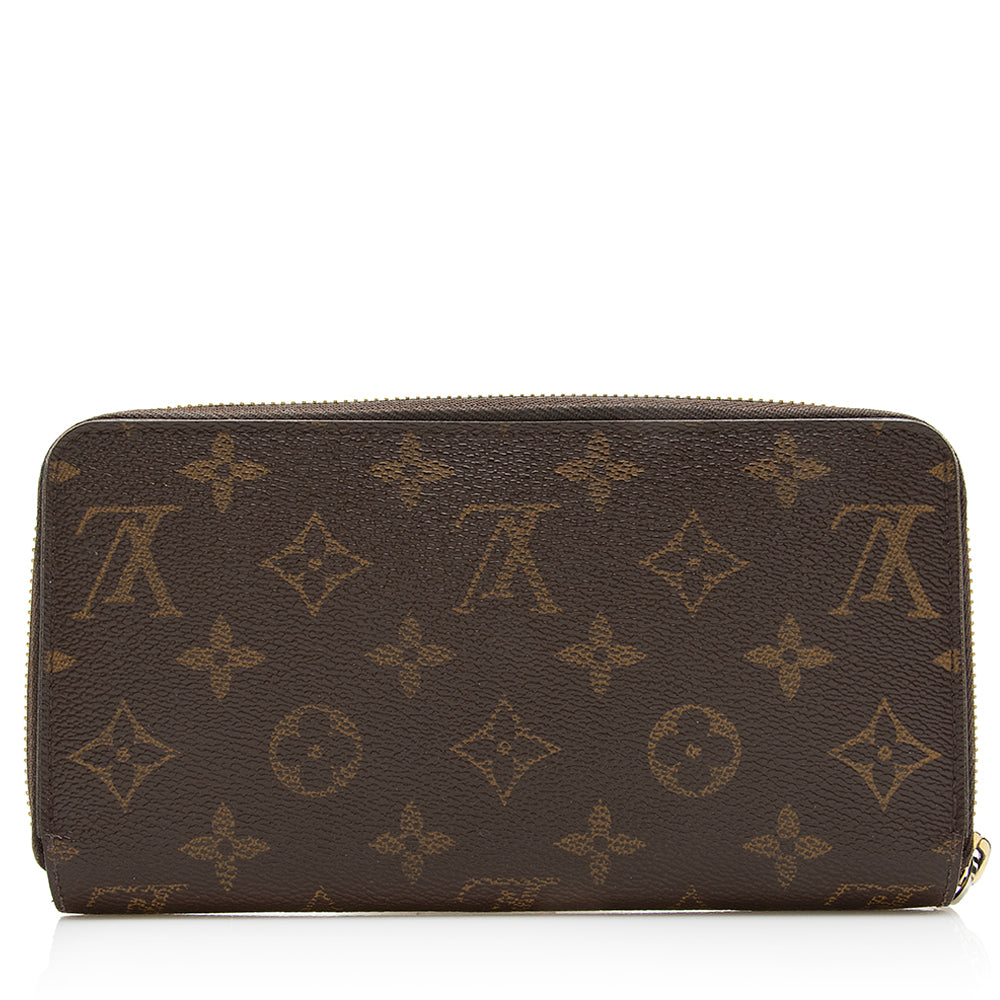 Louis Vuitton Monogram Canvas Zippy Wallet (SHF-20461)