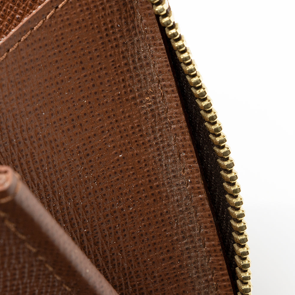 Louis Vuitton Monogram Canvas Zippy Wallet (SHF-20461)
