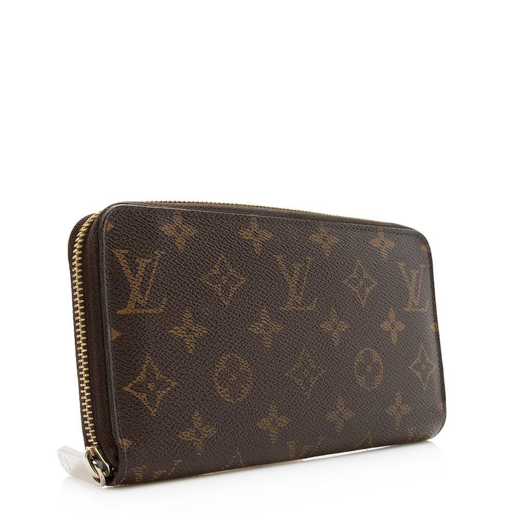 Louis Vuitton Monogram Canvas Zippy Wallet (SHF-20461)