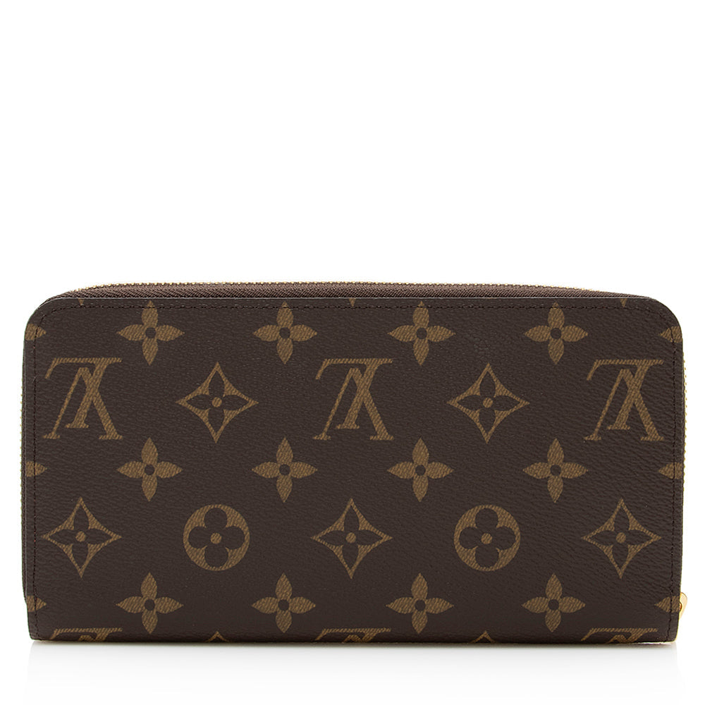 Louis Vuitton Monogram Canvas Zippy Wallet (SHF-20699)
