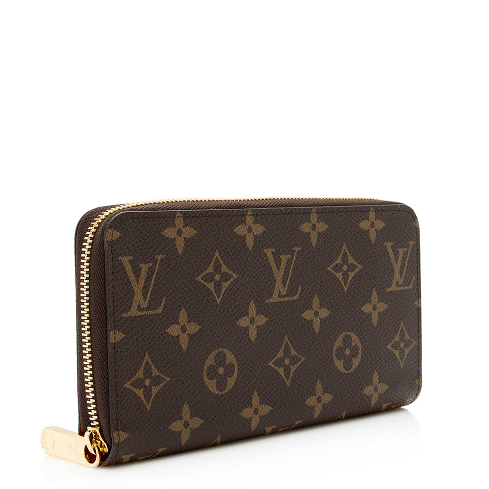 Louis Vuitton Monogram Canvas Zippy Wallet (SHF-20699)