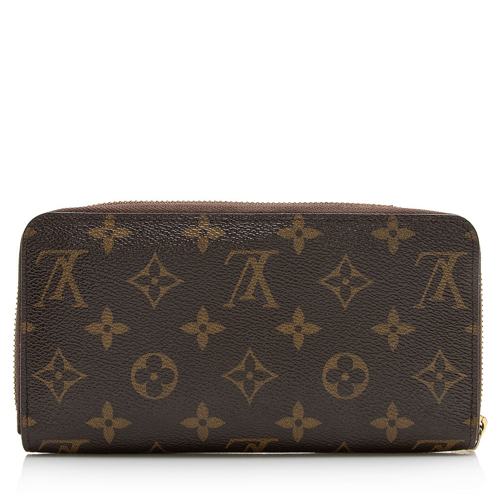 Louis Vuitton Monogram Canvas Zippy Wallet (SHF-21381)