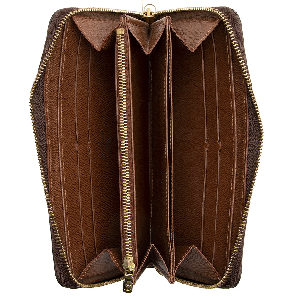 Louis Vuitton Monogram Canvas Zippy Wallet (SHF-21381)