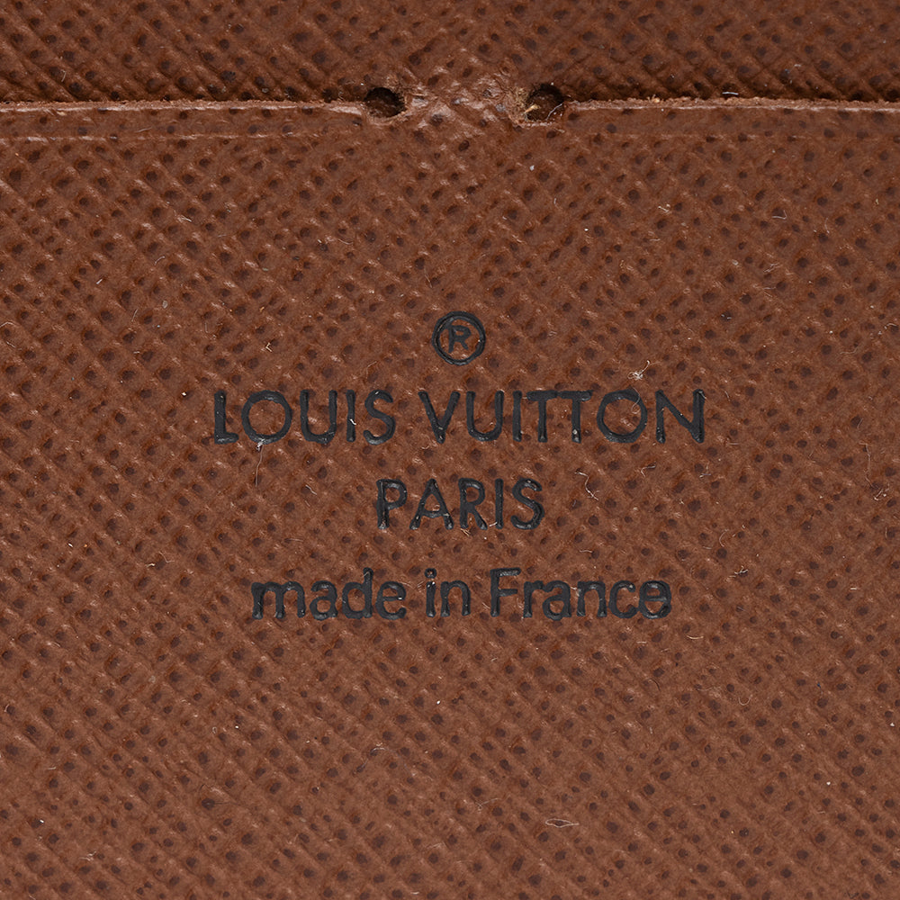 Louis Vuitton Monogram Canvas Zippy Wallet (SHF-21381)