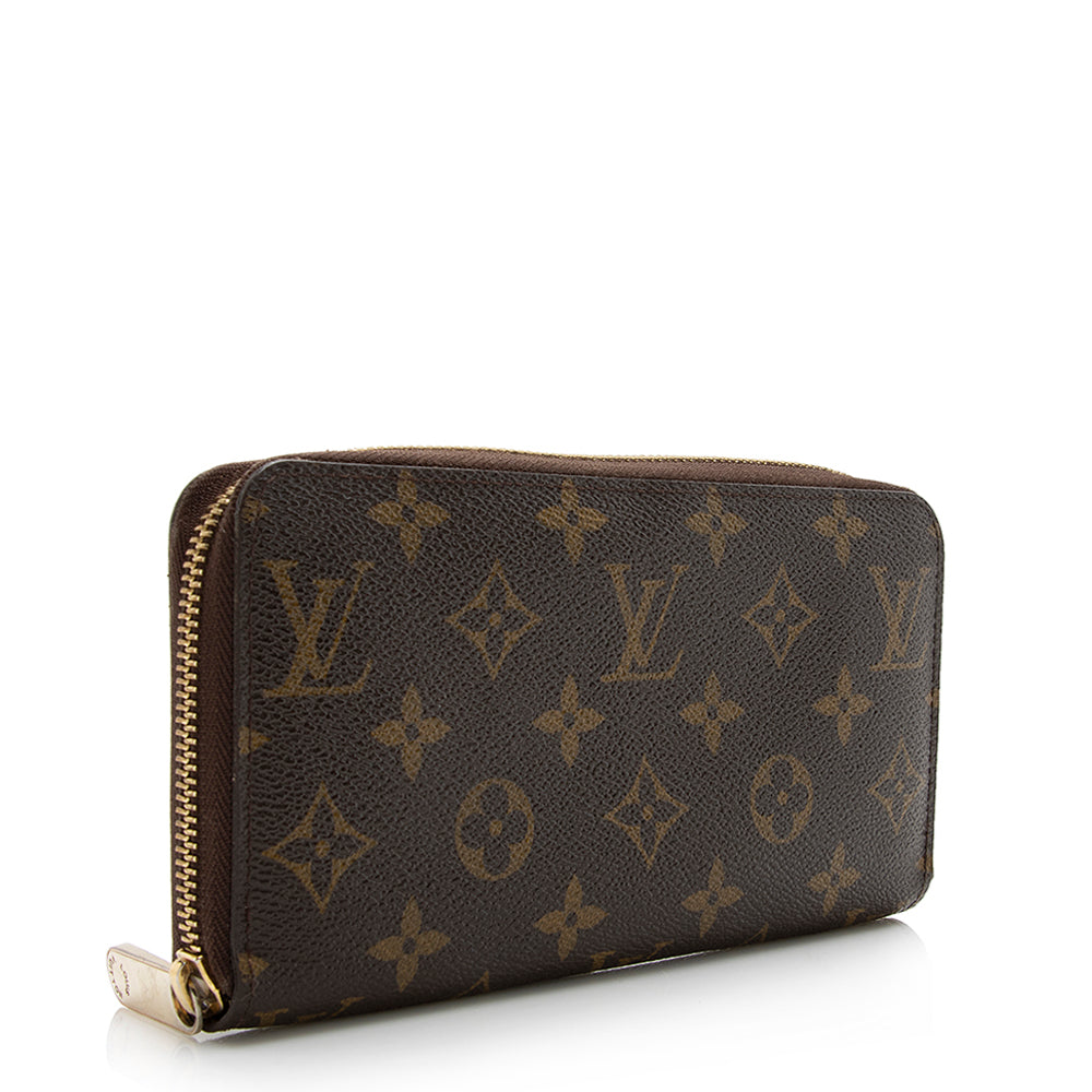 Louis Vuitton Monogram Canvas Zippy Wallet (SHF-21381)