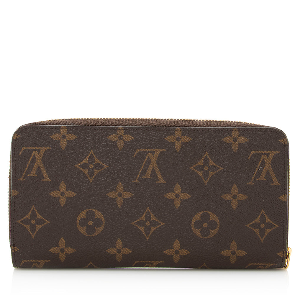 Louis Vuitton Monogram Canvas Zippy Wallet (SHF-21521)