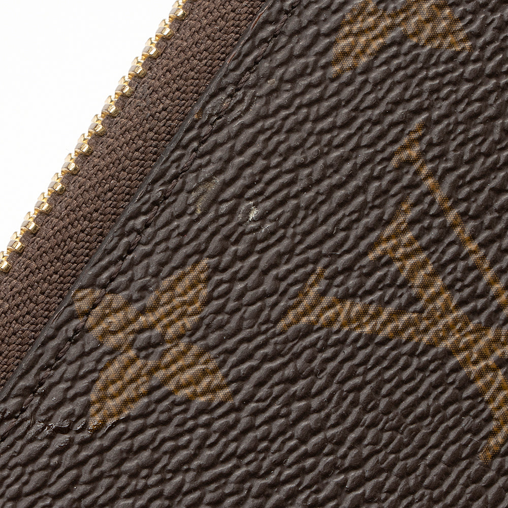 Louis Vuitton Monogram Canvas Zippy Wallet (SHF-21521)
