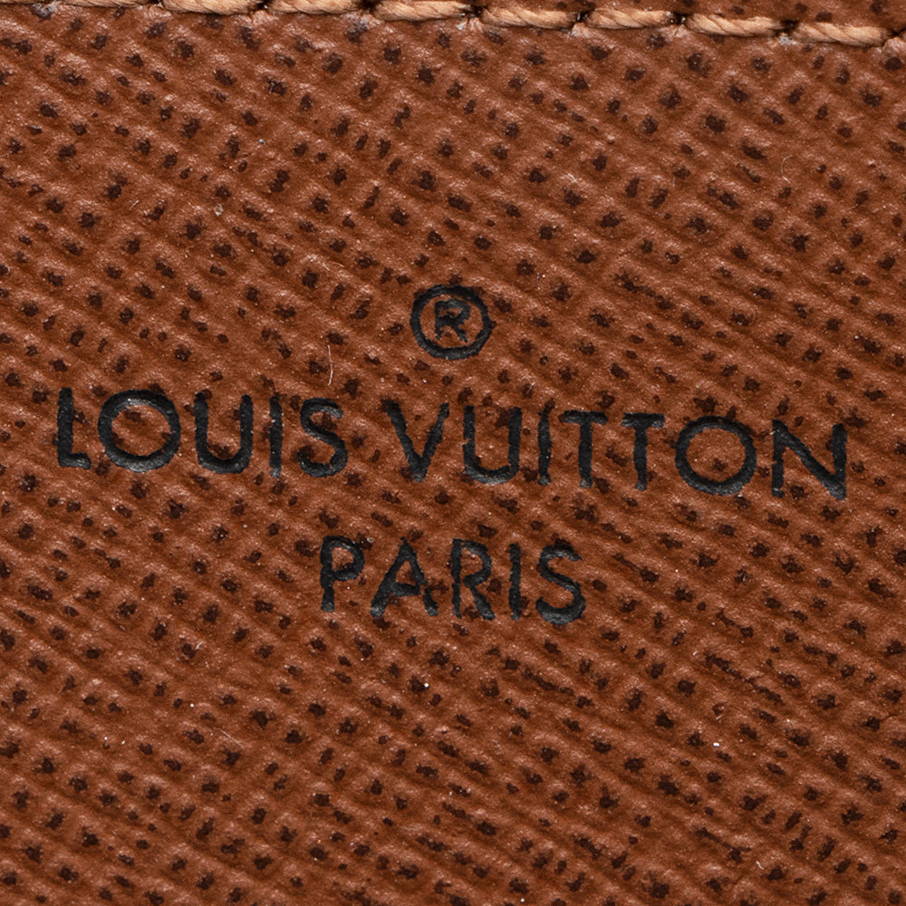 Louis Vuitton Monogram Canvas Zippy Wallet (SHF-21521)
