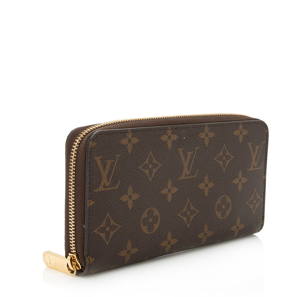Louis Vuitton Monogram Canvas Zippy Wallet (SHF-21521)