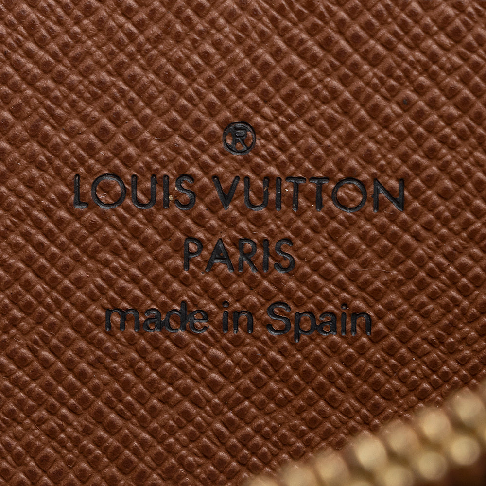 Louis Vuitton Monogram Canvas Zippy Wallet (SHF-21599)