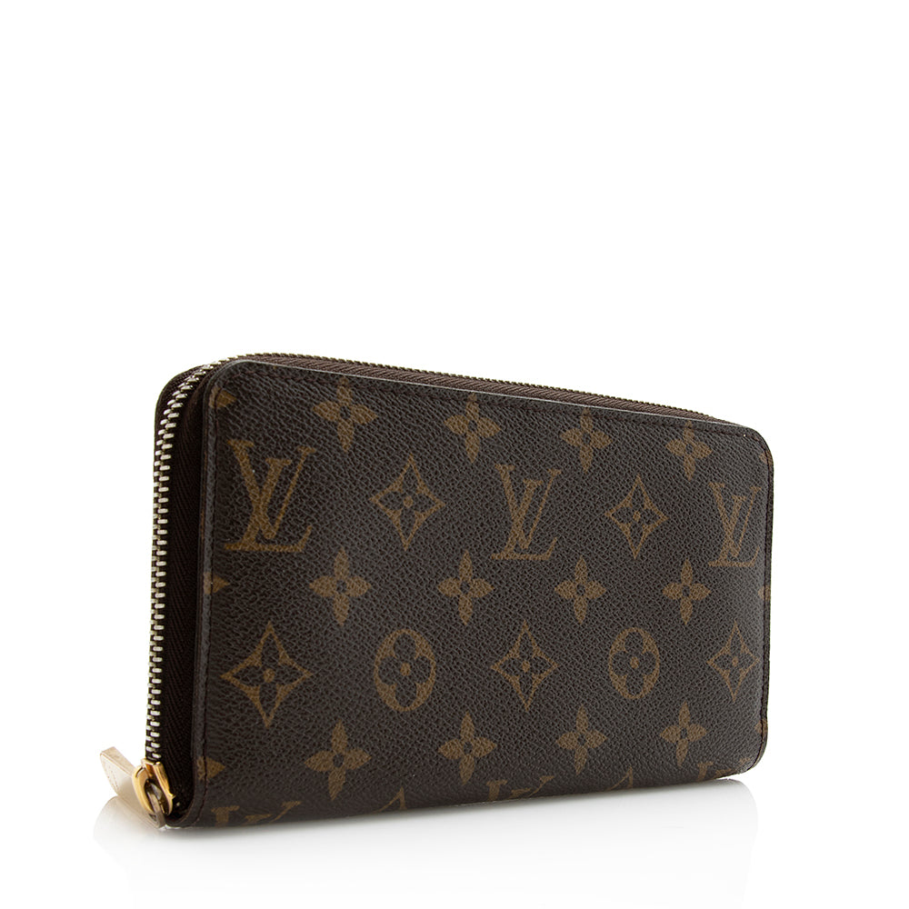 Louis Vuitton Monogram Canvas Zippy Wallet (SHF-21599)