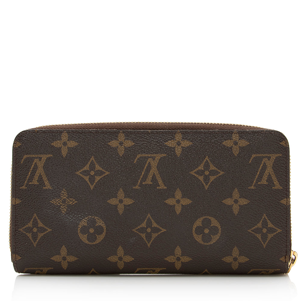 Louis Vuitton Monogram Canvas Zippy Wallet (SHF-21989)