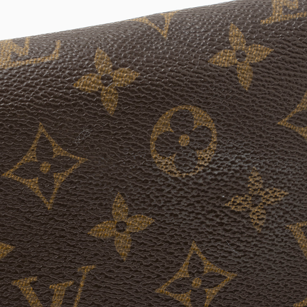 Louis Vuitton Monogram Canvas Zippy Wallet (SHF-21989)