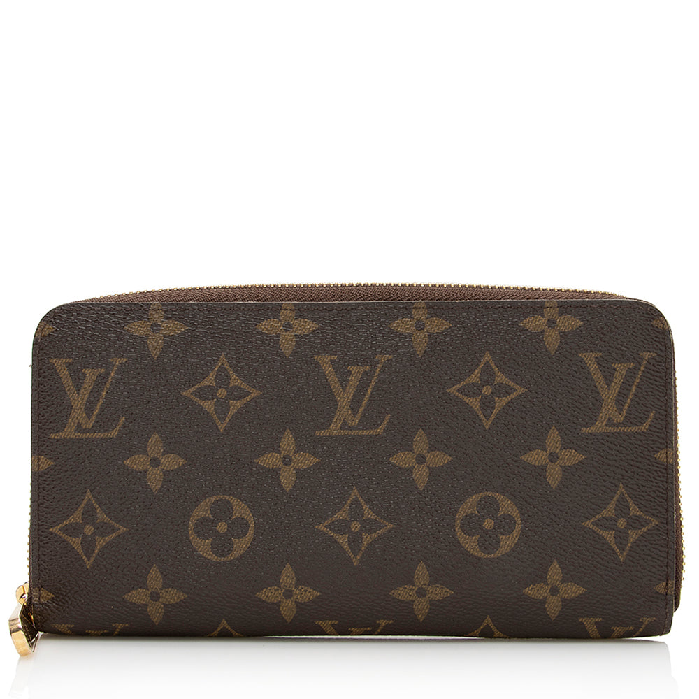 Louis Vuitton Monogram Canvas Zippy Wallet (SHF-21989)
