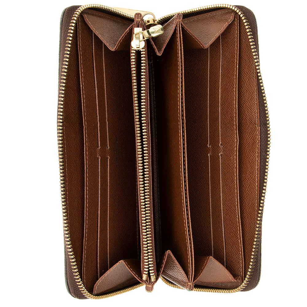 Louis Vuitton Monogram Canvas Zippy Wallet (SHF-21989)