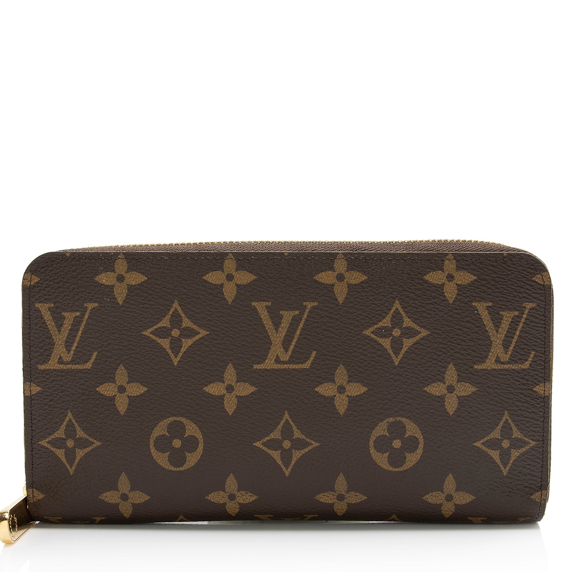 Louis Vuitton Monogram Canvas Zippy Wallet (SHF-23817)