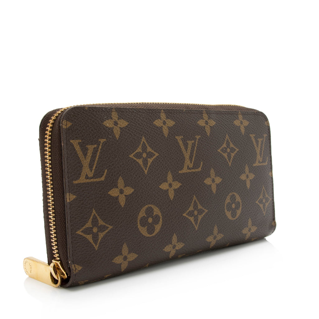 Louis Vuitton Monogram Canvas Zippy Wallet (SHF-23817)