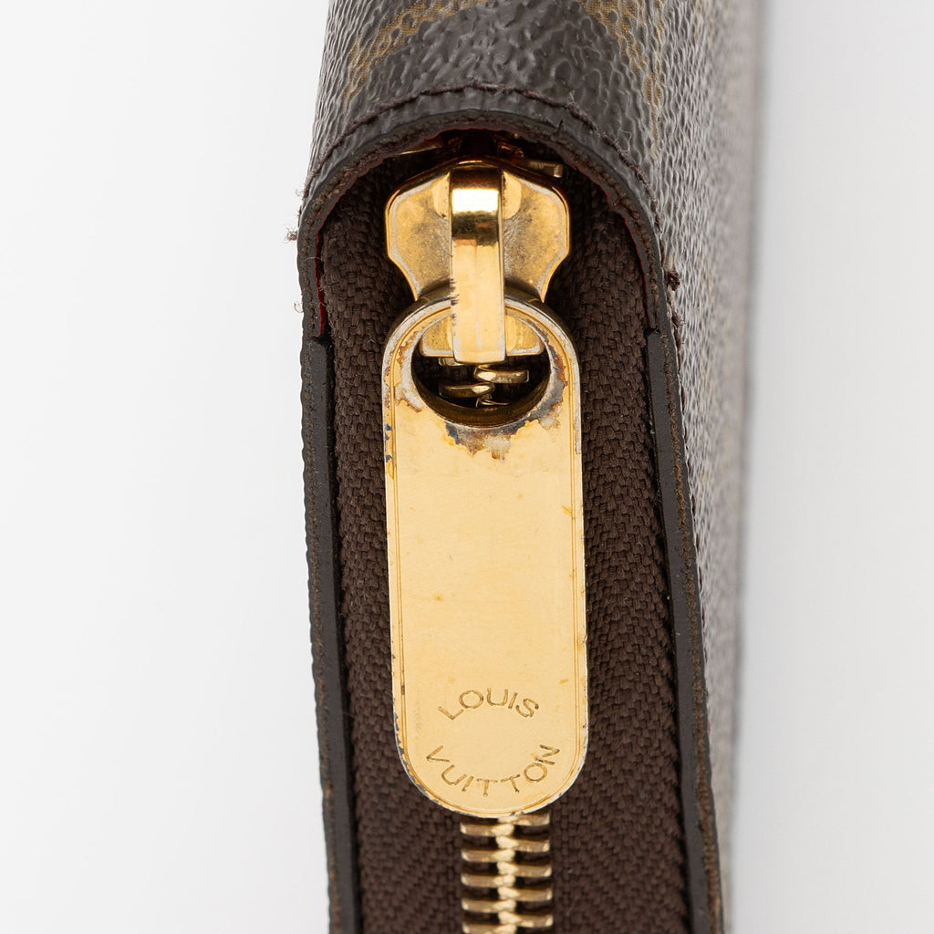 Louis Vuitton Monogram Canvas Zippy Wallet (SHF-3GB61m)